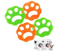 Ruayia 4 Pieces Pet Hair Remover Washing Machine, Lint Balls Washing Machine, Cat Hair Remover Washing Machine, Reusable Pet Hair Remover, Silicone Hair Catcher Removes - Style 2