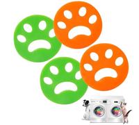 Ruayia 4 Pieces Pet Hair Remover Washing Machine, Lint Balls Washing Machine, Cat Hair Remover Washing Machine, Reusable Pet Hair Remover, Silicone Hair Catcher Removes - Style 1