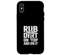 Rub Dirt On It Funny Medical Caduceus Saying Case for iPhone X/XS
