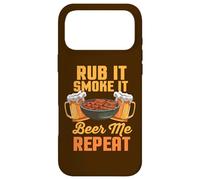 Rub It Smoke It Beer Me Repeat BBQ Funny Barbecue Case for iPhone 17 Pro Max