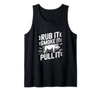 Rub It Smoke It Pull It Funny BBQ Pork Grilling Tank Top