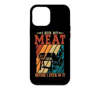 Rub My Meat Vintage Griller Retro Inspired Barbeque Grilling Case for iPhone 12 Pro Max