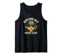 Rub One Out Inappropriate Men Adult Humor Embarrassing Gag Tank Top