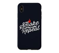 Rub Smoke Eat Repeat Funny For Men Women BBQ Grill Case for iPhone XS Max