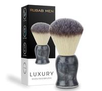 RUBAB MEN Luxuriously Soft Shaving Brush for Men |Bomber Edition| Experience Premium Cruelty-Free Bristles and Stylish Grey Bomber-Toned Ergonomic Handle | Hand-crafted with Passion in India