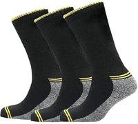RUBAB Men’s Diabetic Work Socks Heavy Duty with Reinforced Heels & Toes Rich Cotton industrial socks, Moisture Wicking, Breathable Boot Socks - Superior Cushion & Eco Friendly - Size 6-11 (3 Pairs)