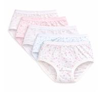 RUBAB Women's Full Mama Briefs 3 Pack - Ladies Cotton Rich Maxi Knickers, High Waist Full Coverage Everyday Cotton Stretch Underwear Panties (OS Floral)