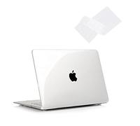 RUBAN Case Compatible with MacBook 12 Inch A1534 - Slim Snap On Hard Shell Protective Cover and Keyboard Cover, Crystal Clear