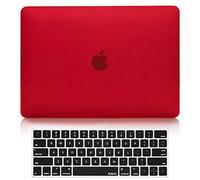 RUBAN Case Only Compatible with MacBook Pro 13 inch 2019 2018 2017 2016 Release A2159 A1989 A1706 A1708 with/Without Touch Bar, Plastic Hard Case Shell Cover & Keyboard Cover - Red