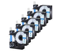 Ruban Compatible with D1 45014 Regional Standard Bleu Sur Blanc Label A45014 12mm 5PK for LabelManager 450D 150 Labels Per Pack