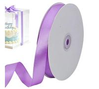 Ruban D'Emballage - 2 Cm X 91,44 M Lisse, Ruban En Tissu Doux, Bobine Satin Décorative | Kit Pour Décoration De Gâteaux De Mariage Et D'anniversaire Saint-Valentin Bouquets Fleurs Fête Coiffure