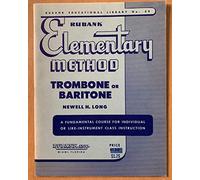 Rubank Elementary Method Trombone Or Baritone