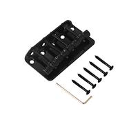 Rubatone 4 String Bass Bridge Top Load Bridge Hard Tail Steel Bridge for Jazz Bass Precision Bass P Bass Guitar Parts Accessories High Mass Black.