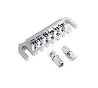 Rubatone Adjustable Wraparound Guitar Bridge Combined bridge Tailpiece Compatible with Les Paul LP SG Style Electric Guitar Parts Accessories Chrome.