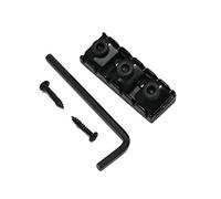 Rubatone Electric Guitar String Locking Nut for Floyd Rose Style Tremolo Bridge with Mounting Screws and Wrench Black.