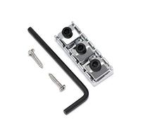 Rubatone Electric Guitar String Locking Nut for Floyd Rose Style Tremolo Bridge with Mounting Screws and Wrench Chrome.