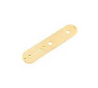 Rubatone Guitar Control Plate Compatible with Fender Tele Telecaster Squier Style Electric Guitar Metal Gold 34.2mm Width.