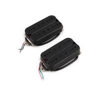 Rubatone Humbucker Pickup Set 4 Conductor Wires 12 Hex Pole Passive Ceramic Magnets Electric Guitar Pickup Neck and Bridge Pickup Classic Style Black.