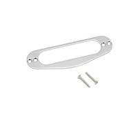 Rubatone Neck Pickup Mounting Ring with Screws Compatible with Fender Strat Stratocaster Single Coil Pickups Chrome.