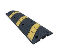 Rubber 2 Channel Ramp Pad,Cable Protective Cover,Modular Traffic for Floor Cord Hose Protector