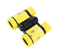 Rubber 4X30mm Kid Binocular Telescopes Children Educational Folding Telescope Outdoor Bird Watching Optics Telescope For Camping Sharp Images(Yellow)