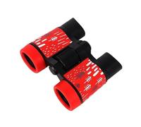 Rubber 4X30mm Kid Binocular Telescopes Children Educational Folding Telescope Outdoor Bird Watching Optics Telescope For Camping Sharp Images(Red)