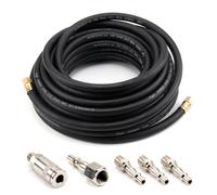 Rubber Air Compressor Hose Air Line 15m 1/4 BSP Bore Auto Heavy Top
