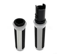 Rubber Aluminum Bike Grips 128mm Weather Resistant for durable | Metal end pieces, double-lock design, water resistant, rust for proof, fits for touring and street models
