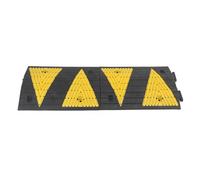 Rubber and Plastic Speed Bumps,Modular splicable speed bump,Traffic Bolt-Down Calming Ramp,Suitable for Asphalt Concrete Macadam