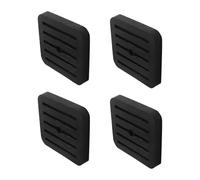 Rubber Anti Vibration Pads,4 Heavy Duty Vibration Isolation Mats, Rubber Sound Isolation Ribbed Rubbers Mats For Air Compressos Conditioner Treadmill HVAC Wash