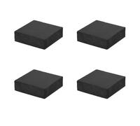 Rubber Anti-Vibration Pads, 4pcs 50mm Square Anti-Vibration Mat, 15mm Thickness Heavy-Duty Non-Slip Rubber Blocks, High-Performance Anti-Skid and Noise Reduction for Compressor, Air Conditioner Applic