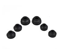 Rubber Ball Joint Dust Boots Set for Car Suspension & Steering - 6 Piece Replacement Kit with Flexible Black Rubber Covers fit for Various