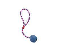 Rubber ball with bell and rope for dogs Nobby Pet