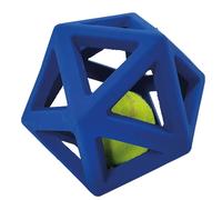 Rubber ball with tennis ball for dogs Nobby Pet