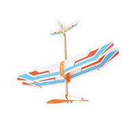 Rubber Band Airplane Kit - 50cm Flying Glider Aircraft, Durable ABS Launching Toy | Durable Educational Outdoor Aviation Model for Camping Backyard Playground Student Activities Fun
