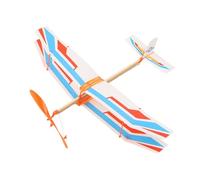 Rubber Band Airplane Kit - 50x43cm Biplane Model Toy, Lightweight Foam PP Glider Plane | Durable Educational Science Building Set for Kids Children Outdoor Play Learning Entertainment