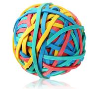 Rubber Band Ball, Coloured Elastic Rubber Bands Balls Office Document Organizing for Office Home DIY Crafts Assorted Colors