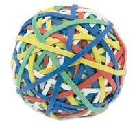 Rubber Band Ball of 200 Bands Natural Rubber Assorted Ref RBB1