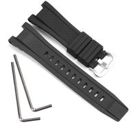 Rubber Band Compatible with Casio G Shock GST-B100 GST-S110 GST-W110 GST-W310 Watch Strap GST-B200 Wristband, Blackband steelbuckle, One Size, Casual