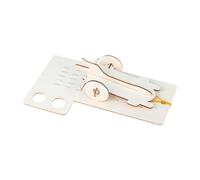 Rubber Band Power Car DIY Wooden Science Experiment Kit, STEM Physics Toy for Kids, Educational Hand-Assembled Model Car 8.66x4.72x1.97inch