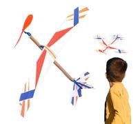 Rubber Band Powered Airplane Toy, Glider Planes for Kids, Birthday Party Favor, Rubber Band Powered Plane for Camping Beach Vacation Backyard Indoor Outdoor