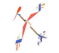Rubber Band Powered Plane - Throwing Glider Toy, Birthday Party Gift, Hand Launched | 218 Little Glider for Camping, Holiday, Backyard, Indoor and Outdoor, Child
