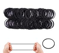 Rubber Bands 38mmRubber Elastic Bands 400Pcs Black Thick Natural Rubber Bands Heavy Duty Strong Elastic Bands for Tie Dye, Hair Home, Pens, Crab,Catapults, Bills, Bank Paper, Office Supplies