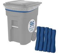 Rubber Bands 95-96 Gallon Trash Cans - Garbage Bag Holder - Heavy Duty - Pack of 6