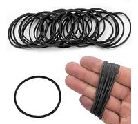 Rubber Bands Black Rubber Elastic Bands 500PcsThick Natural Rubber Bands Heavy Duty Strong Elastic Bands for Tie Dye, Hair Home, Pens, Crab,Catapults, Bills, Bank Paper, Office Supplies(38mm)