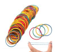 Rubber Bands Coloured Rubber Elastic Bands 500PcsThick Natural Rubber Bands Heavy Duty Strong Elastic Bands for Tie Dye, Hair Home, Pens, Crab,Catapults, Bills, Bank Paper, Office Supplies(38mm)