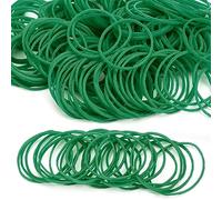 Rubber Bands Green Rubber Elastic Bands 200PcsThick Natural Rubber Bands Heavy Duty Strong Elastic Bands for Tie Dye, Hair Home, Pens, Crab,Catapults, Bills, Bank Paper, Office Supplies(38mm)