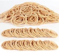 Rubber Bands Office Supplies 1100Pcs Size #16 Rubberbands Light Brown Elastics Rubber Bands Thin Small Rubber Band for Office Home Supply File Folder