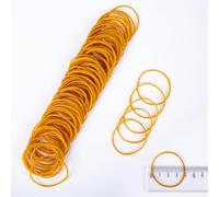 Rubber Bands Yellow Rubber Elastic Bands 500PcsThick Natural Rubber Bands Heavy Duty Strong Elastic Bands for Tie Dye, Hair Home, Pens, Crab,Catapults, Bills, Bank Paper, Office Supplies(38mm)
