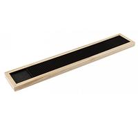 Beaumont Wooden Bar Mat Frame - Efficient Drainage Construction, Sleek Look, Wipeable, Easy to Clean Glass Drainer Mat for Bars, Restaurants